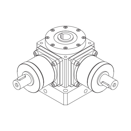 RT-2AX-Z多點(diǎn)式升降用中空軸型式
